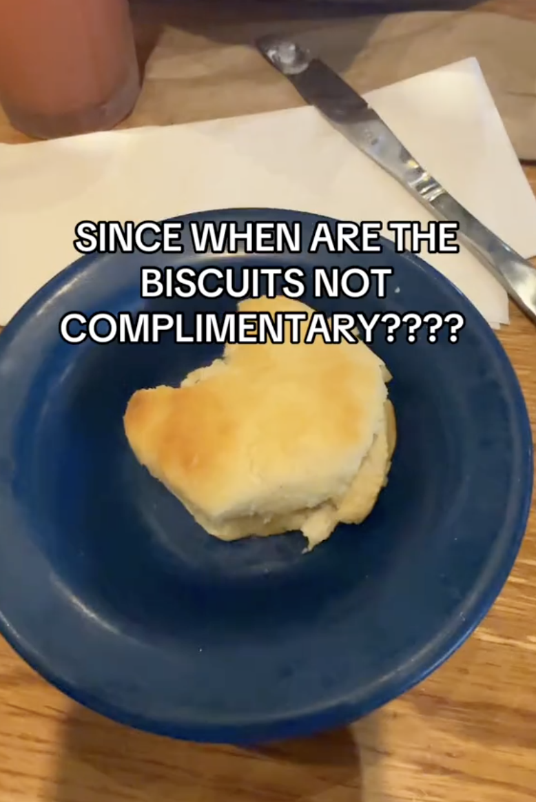 a biscuit on a plate