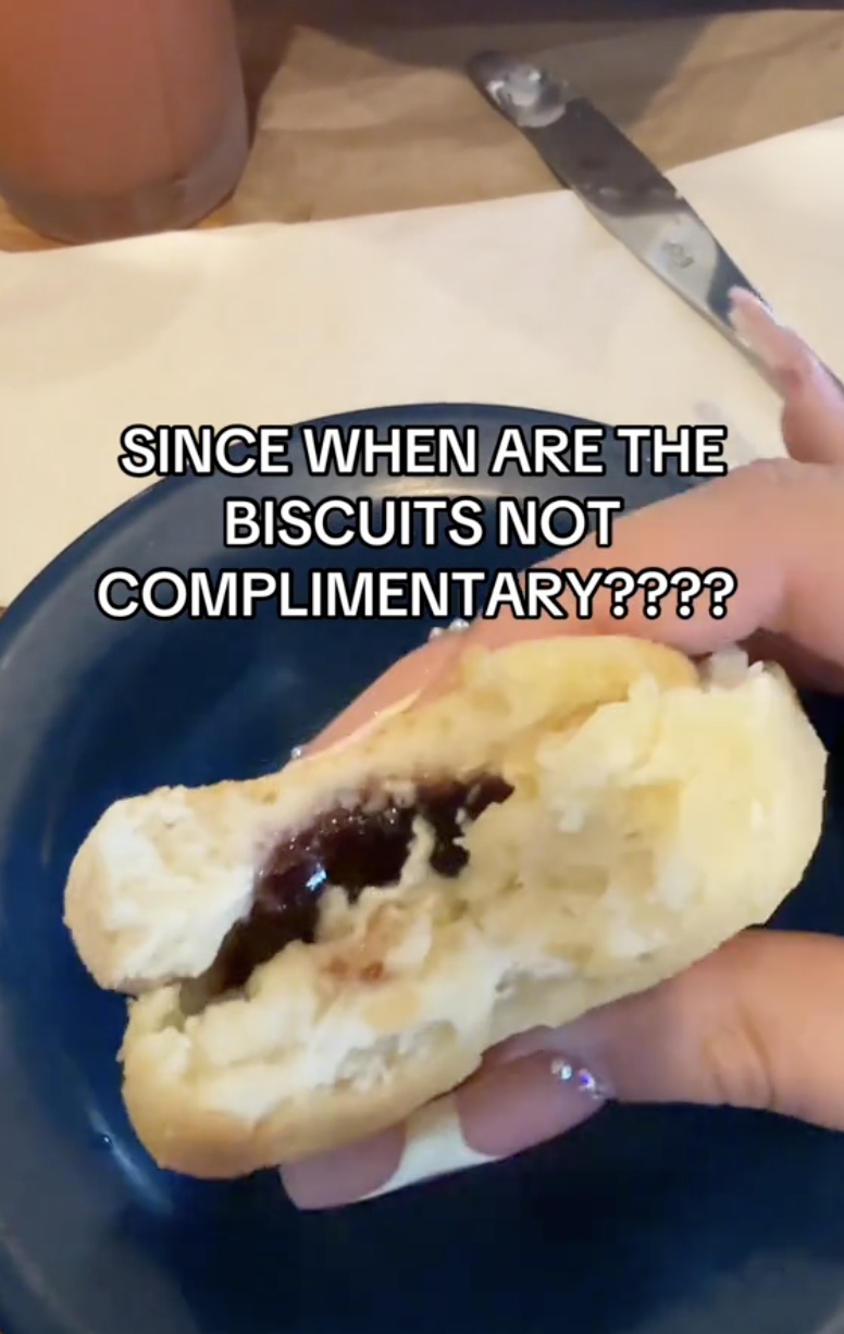 a biscuit with jelly on it