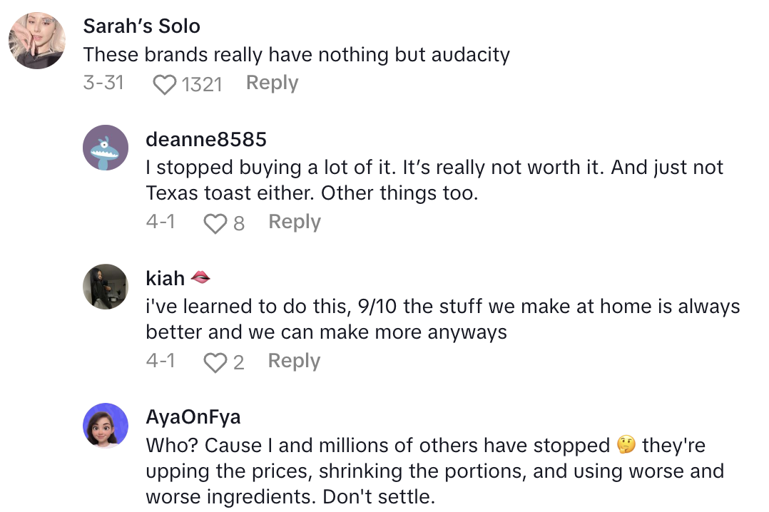 Screenshot 2025 05 04 at 4.49.33 PM When did these get so small?   A Shopper Didnt Expect The Texas Toast She Bought To Suffer From Shrinkflation