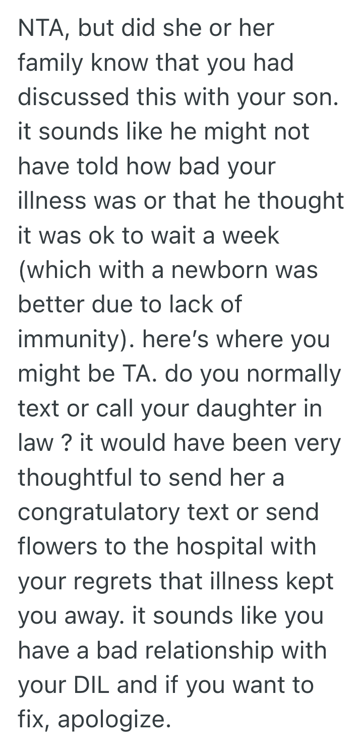 Screenshot 2025 05 05 at 11.04.59 AM Sick Relative Delayed Their Hospital Visit To Protect Their Daughter In Law And Her Baby From Illness, But Everyone Interpreted Their Absence As A Personal Insult
