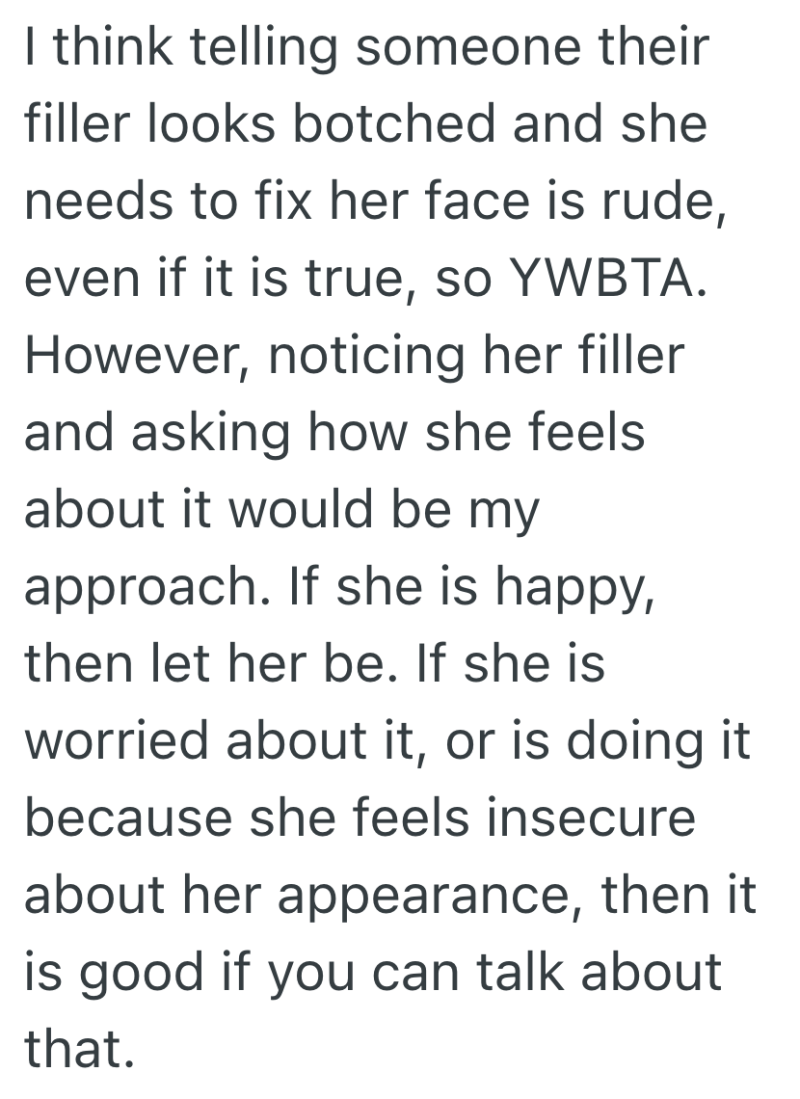 Screenshot 2025 05 05 at 11.36.41 AM e1746459521296 Her Friend’s Face Looked Totally Different After Cosmetic Work, And Now She’s Debating Whether To Say Something Or Stay Silent