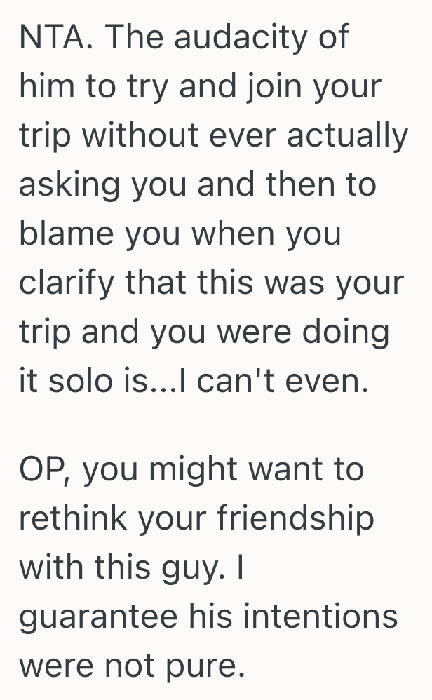 Screenshot 2025 05 05 at 6.39.17 PM She Planned To Take A Two Month Long Trip By Herself, But A Friend Misunderstood And Thought Theyd Be Traveling Together