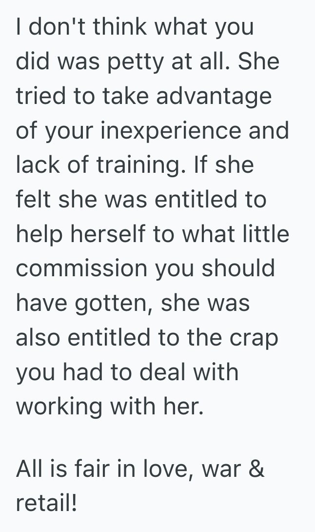 Screenshot 2025 05 08 at 2.15.00 PM Her Lazy Coworker Took All The Credit And Did None Of The Work, So One Teen Retail Worker Figured Out How To Turn The Tables