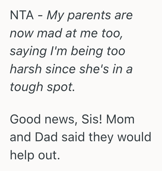 Screenshot 2025 05 09 at 11.53.09%E2%80%AFAM Their Sister Treated Them Like A Bank With No Limits, But When They Finally Refused To Help, The Whole Family Thought They Were Selfish
