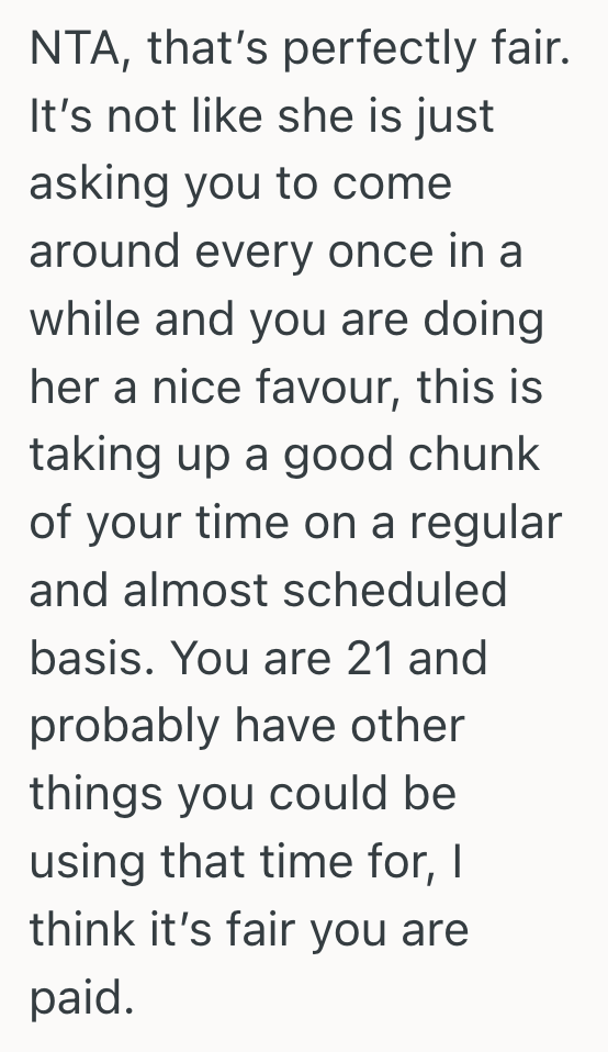Screenshot 2025 05 11 at 10.51.17%E2%80%AFPM She Babysat Without Complaints For Months, But Her Aunt Was Shocked When She Finally Asked To Be Paid