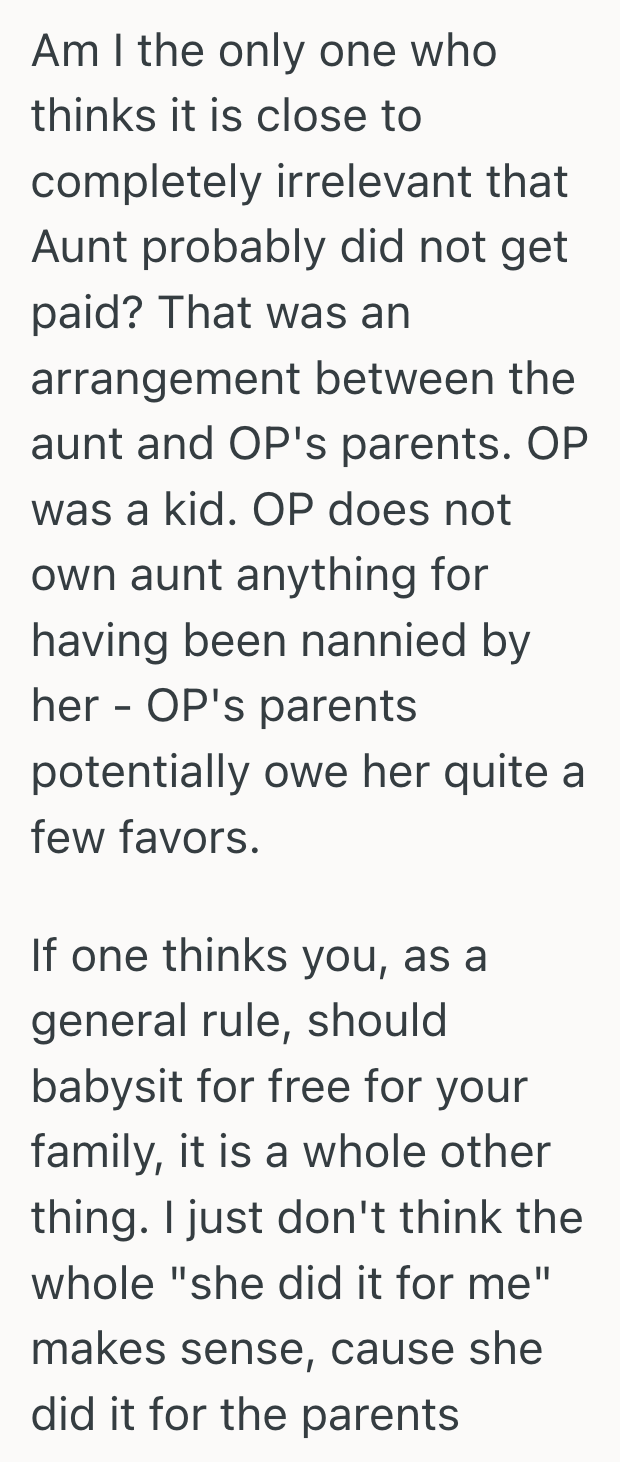 Screenshot 2025 05 11 at 10.52.27%E2%80%AFPM She Babysat Without Complaints For Months, But Her Aunt Was Shocked When She Finally Asked To Be Paid