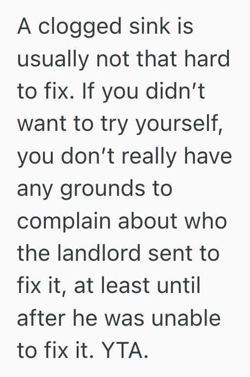 Screenshot 2025 05 11 at 11.23.20 PM Stubborn Tenant Refused Help From Someone Still Learning, So Their Sink Stayed Clogged Even Longer Than Expected