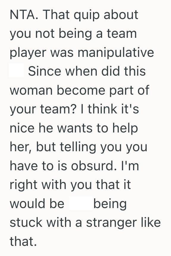 Screenshot 2025 05 11 at 12.24.06 PM Her Husband Offered Help To A Stranger Without Asking, And She Was Branded A Bad Teammate For Saying No