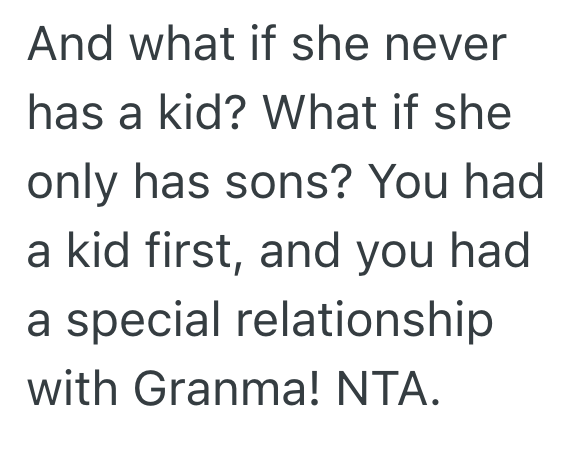 Screenshot 2025 05 13 at 3.07.39 PM She Named Her Daughter After Her Grandmother, But Her Sister Is Upset Because She Wanted To Name Her Hypothetical Future Daughter The Same Name