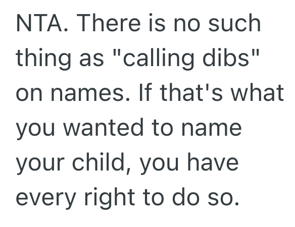 Screenshot 2025 05 13 at 3.07.55 PM She Named Her Daughter After Her Grandmother, But Her Sister Is Upset Because She Wanted To Name Her Hypothetical Future Daughter The Same Name