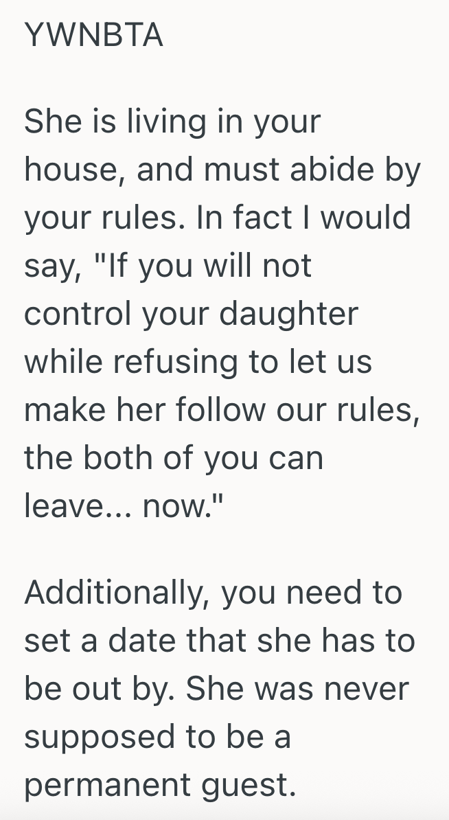 Screenshot 2025 05 13 at 5.40.19 PM Husband Agreed To Let His Sister In Law And Her Daughter Move In With Them Temporarily, But Hes Having Trouble Staying Quiet About Her Lazy Parenting