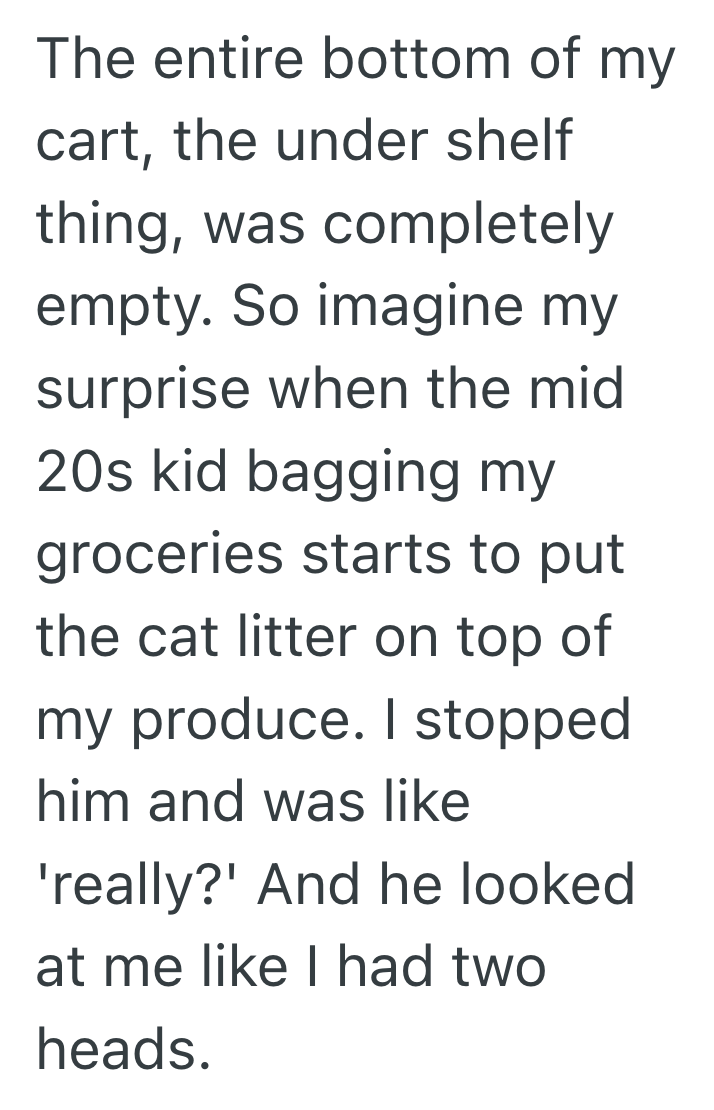 Screenshot 2025 05 15 at 1.50.17 PM Dazed Grocery Store Employee Was Left With Nowhere Else To Put The Bags In A Full Cart, So They Reluctantly Balanced The Last One On The Baby