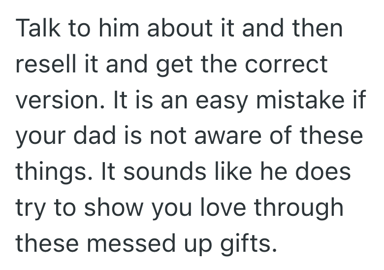 Screenshot 2025 05 15 at 11.28.35 PM Her Dad Knew She Wanted An Xbox Game, So He Surprised Her With It. But It Was The Wrong One And He Doesnt Appreciate Her Response.
