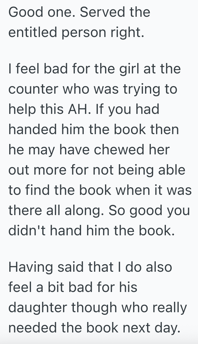 Screenshot 2025 05 15 at 2.36.19 PM Rude Customer Demands A Certain Book At A Book Store, So When Another Customer Finds The Book He Needs, She Decides Not To Tell Him
