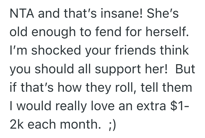 Screenshot 2025 05 16 at 12.56.48 AM A Group Of Friends Are Financially Supporting One Whose Parents Passed, But One Of Them Doesnt Want To Participate In The Gesture