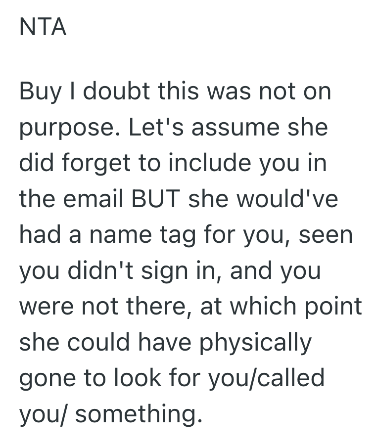 Screenshot 2025 05 19 at 4.11.25 AM No One On Her Team Invited Her To A Work Lunch, And She Feels Insulted