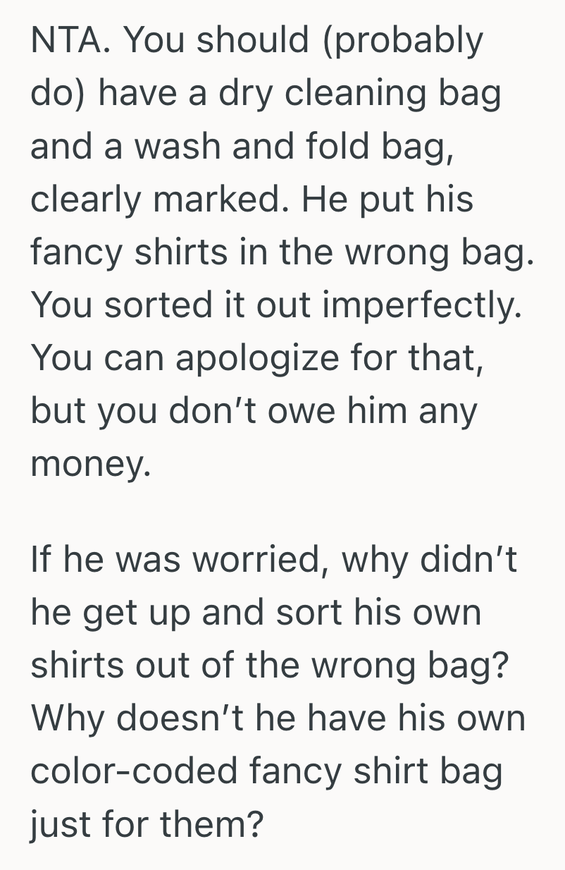Screenshot 2025 05 19 at 4.55.32 PM Boyfriends Lack of Preparation Led To A Costly Mix Up With The Laundry, So He Turned His Oversight Into His Girlfriends Responsibility