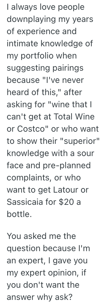 Screenshot 2025 05 21 at 1.16.32 PM A Customer Was Difficult In A Wine Store, So The Owner Talked Them Into Buying A Brand That Most People Cant Handle