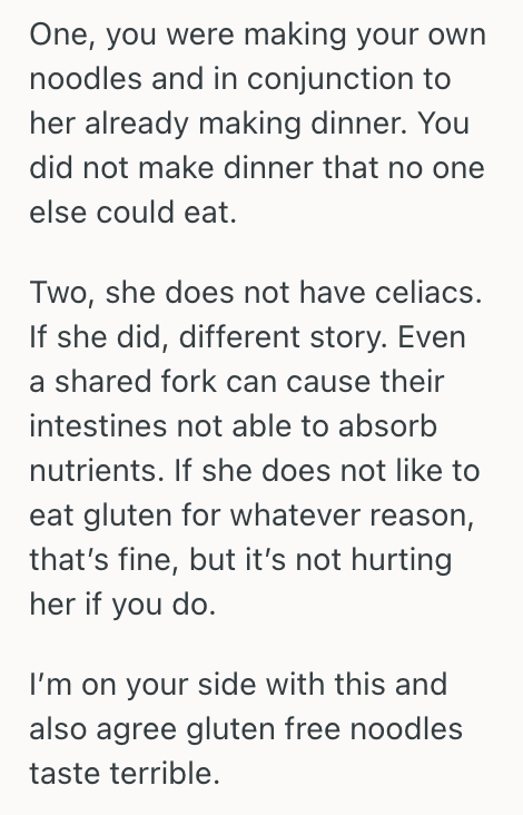 Screenshot 2025 05 21 at 5.55.06 PM Woman Asked For Regular Spaghetti Instead Of Gluten Free, But Her Mom Says Shes Being Inconsiderate