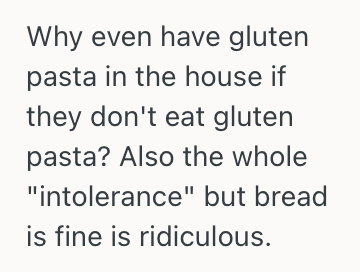 Screenshot 2025 05 21 at 5.55.46 PM Woman Asked For Regular Spaghetti Instead Of Gluten Free, But Her Mom Says Shes Being Inconsiderate