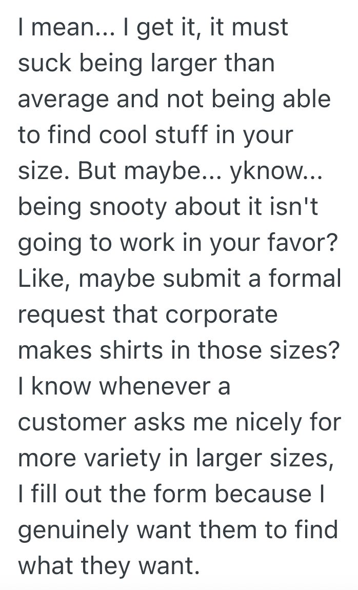 Screenshot 2025 05 22 at 10.55.42%E2%80%AFPM Old Man Needs To Buy A Specific Shirt In Sizes 4XL And 5XL, But When An Employee Tells Him They Dont Make Those Sizes, He Gets His Boss On The Phone