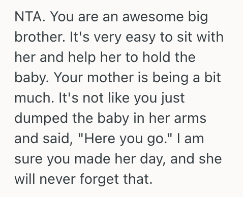 Screenshot 2025 05 22 at 2.23.47 PM His Disabled Sister Was So Excited To Be An Aunt, So He Let Her Hold His Baby Despite Their Moms Protests