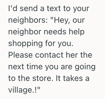 Screenshot 2025 05 23 at 1.28.14 AM Her Elderly Neighbor Kept Asking Her To Pick Up Groceries For Her, But She Finally Said No And Suggested Several Delivery Services Instead