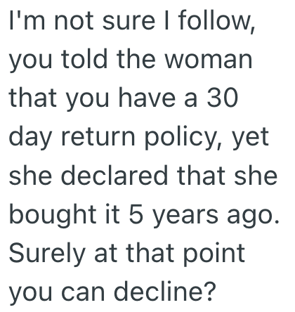 Screenshot 2025 05 23 at 2.16.19 PM 1 A Rude Customer Tried To Return An Item From Long, Long Ago, But A Clever Employee Got To Have A Moment Of Glory