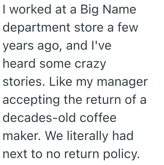Screenshot 2025 05 23 at 2.16.52 PM A Rude Customer Tried To Return An Item From Long, Long Ago, But A Clever Employee Got To Have A Moment Of Glory