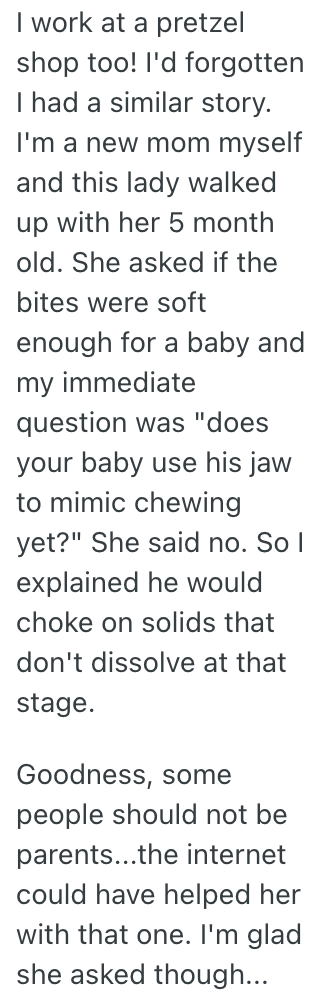 Screenshot 2025 05 23 at 9.01.10 AM A Customer Ordered Pretzels But Then Had To Return Them Because Her Son Was Too Young To Eat Them. Now She Wants A Refund.
