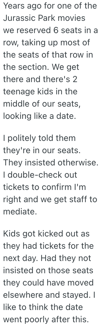 Screenshot 2025 05 23 at 9.51.52 AM Rude Movie Theater Customers Stole Their Seats, So This Parent Let Their Kids Be Loud And Obnoxious During The Film