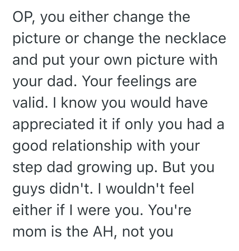 Screenshot 2025 05 26 at 8.48.04 PM Her Mom Gave Her A Locket With Photos Inside For Her Birthday, But This Teenage Girl Rejected The Gift Because She Never Liked Her Stepdad