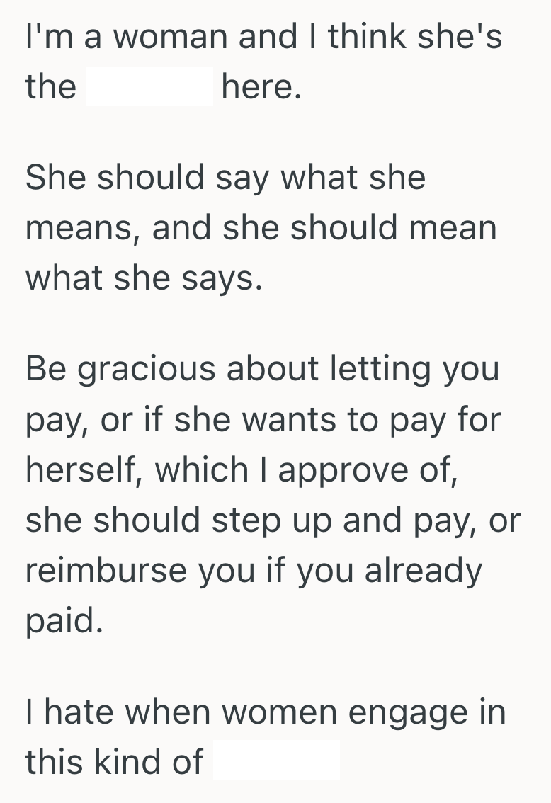 Screenshot 2025 05 28 at 12.24.54 PM His Date Insisted On Paying For Herself, But When He Backed Off And Respected Her Wishes, He Got Blamed For Not Trying Hard Enough