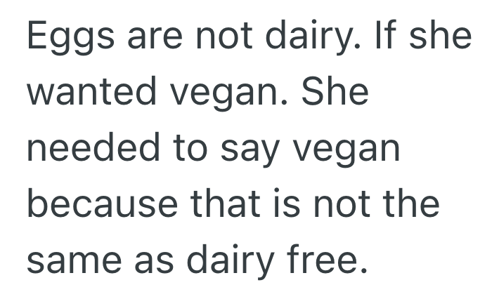 Screenshot 2025 05 28 at 3.22.55 PM She Asked For A Dairy Free Dessert So He Brought Cake Without Milk, But Her Daughter Cried When She Heard It Had Eggs