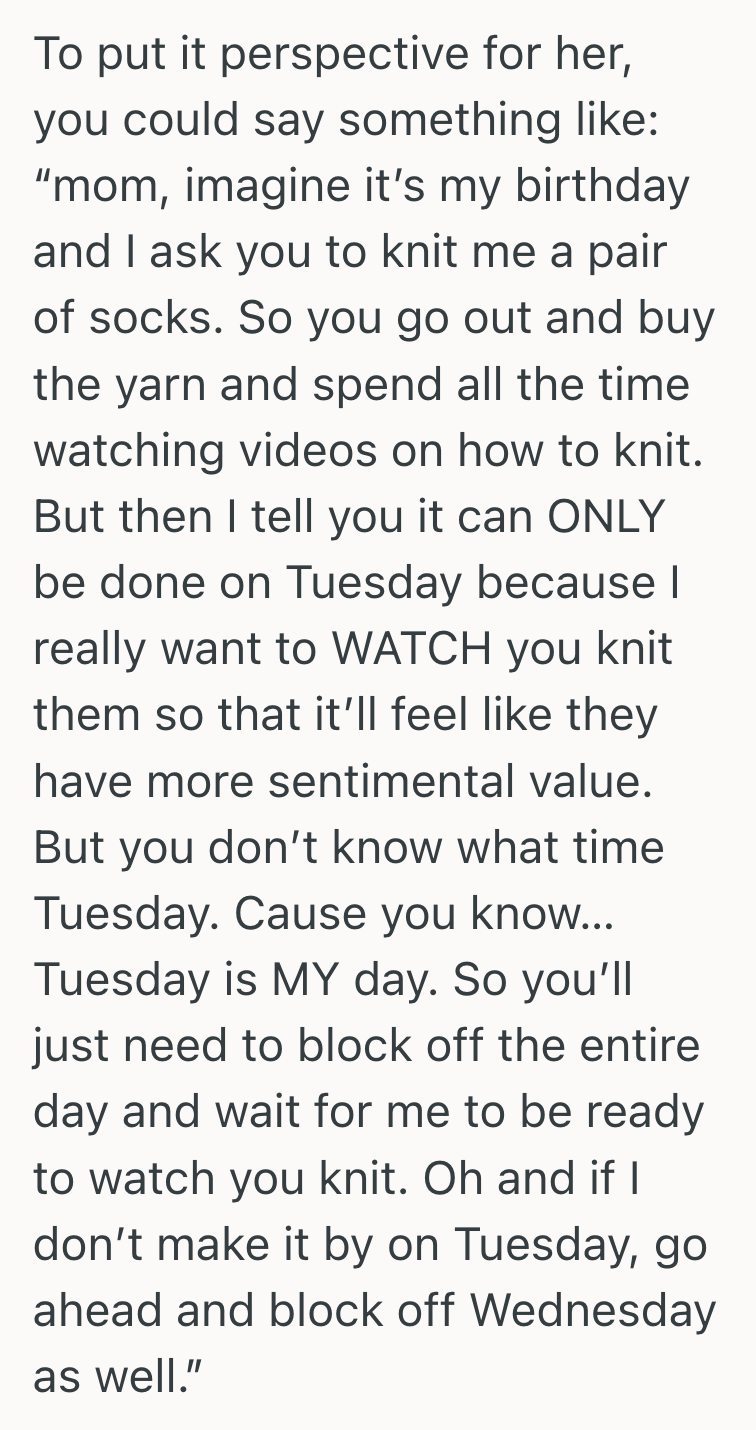 Screenshot 2025 05 28 at 5.18.16 PM His Mother Demanded A Labor Intensive Mothers Day Gift, So He Went Out Of His Way To Comply, But She Still Found A Way To Blame Him For Ruining Her Celebration
