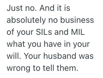 Screenshot 2025 05 28 at 5.44.51 PM Her Husbands Family Demands That She Put Her Sisters in Law In Her Will, But She Doesnt See Why She Should