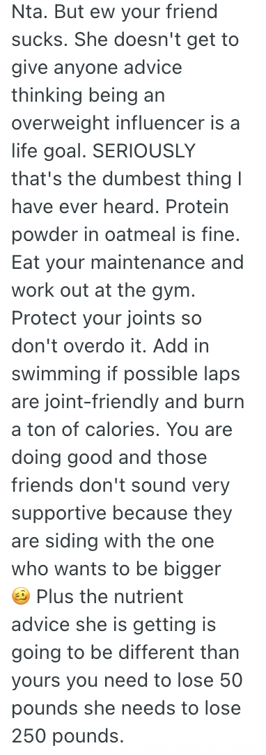 Screenshot 2025 05 28 at 6.35.58 PM Her Larger Friend Tried To Give Her Weight Loss Advice, So She Told Her She Needs To Lose 30 Pounds Before She Can Tell Anyone What to Do