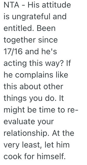 Screenshot 2025 05 28 at 6.57.37 PM Her Boyfriend Kept Criticizing Her Cooking, So She Told Him She Wont Make Him Food Anymore