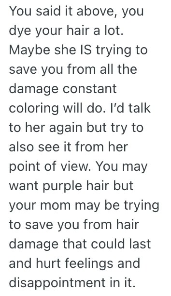 Screenshot 2025 05 28 at 7.11.30 PM She Wants To Dye Her Hair Purple, But When Her Hairstylist Mom Keeps Putting Her Off, She Doesnt Want Her Mom To Do Her Hair Anymore