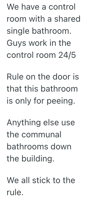 Screenshot 2025 05 28 at 7.24.56 PM Their Coworker Keeps Using Their Private Bathroom, So They Told Her to Find Somewhere Else To Do Her Business