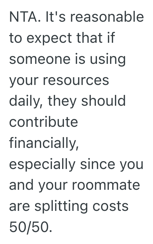 Screenshot 2025 05 29 at 10.18.16 PM Her Roommate Let Her Boyfriend Use All Their Utilities Without Paying Rent, So One Scorned Renter Finally Spoke Up And Faced The Cold Shoulder