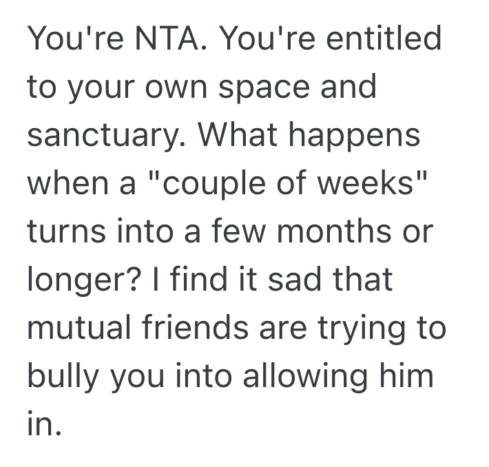 Screenshot 2025 05 30 at 10.06.59 PM Her Friend Who Got Evicted Asked If He Could Stay At Her Place For A Few Weeks, But She Said No Because She Doesnt Have The Space