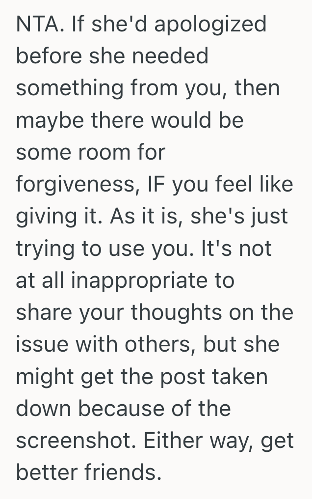 Screenshot 2025 05 30 at 2.10.13 PM Woman Spent Years Recovering From A Relentless High School Bully, So When That Same Person Reached Out Years Later For A Favor, Her Cathartic Response Raised Some Serious Eyebrows