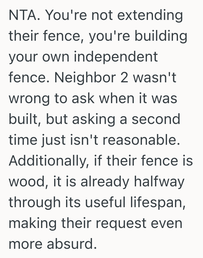 Screenshot 2025 05 31 at 12.38.08 AM Two Neighbors Are Splitting The Cost Of A New Fence, But Their Other Neighbors Dont Think Thats Fair