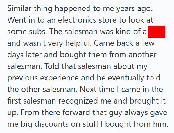 Shoe Sales 3 Salesman Refused To Help Teen In Shoe Department, So He Returned With His Mom And Spent Over $1,000 With The Guys Manager Instead