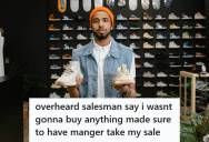 Salesman Refused To Help Teen In Shoe Department, So He Returned With His Mom And Spent Over $1,000 With The Guy’s Manager Instead