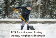 New Neighbors Moved In And Expected A Homeowner To Keep Mowing And Shoveling Like The Previous Owner, But When He Finally Stopped They Got Upset