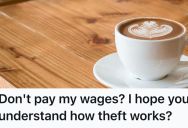 Her Boss Fired Her And Then Wouldn’t Pay Her, So Her Husband Took A Painting As Collateral Until She Got Her Money