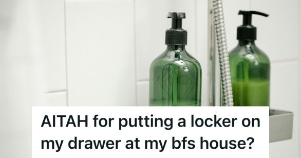 Shampoo and conditioner bottles in shower