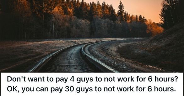 A railroad in the countryside